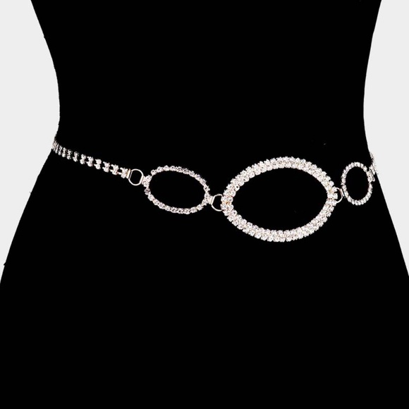Unique Circle Modern Chain Belt 38" - Picture 1 of 2